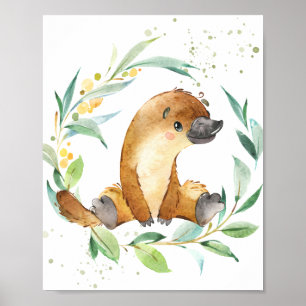 Póster Cute Platypus Eucalyptus Greeneration Kids Wall Ar