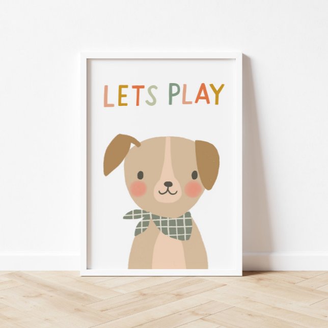 Póster Cute Puppy Juguemos Niños (Subido por el creador)