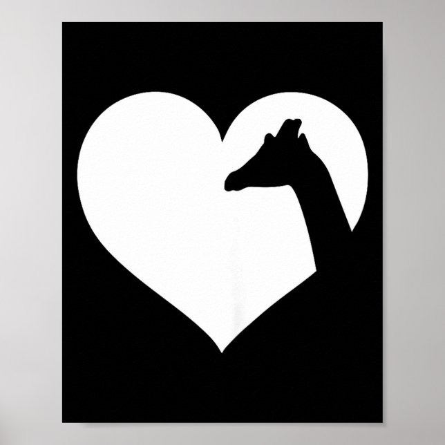 Póster Cute Purple Or Nk Giraffe  (Frente)