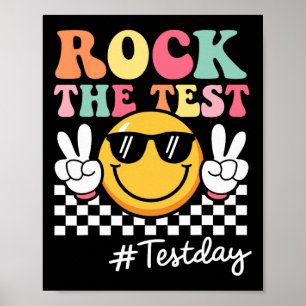 Póster Cute Rock El Test Retro Sonría Testimonio De Maest