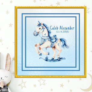 Póster Cute Rockefeller Horse Nursery Wall Art
