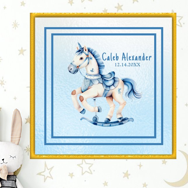 Póster Cute Rockefeller Horse Nursery Wall Art (Subido por el creador)