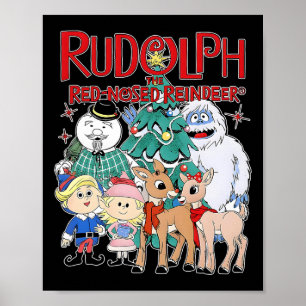 Póster Cute Rudolph El Reno de Nariz Roja Especial de Nav