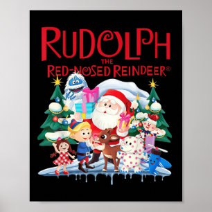 Póster Cute Rudolph El Reno de Nariz Roja Especial de Nav