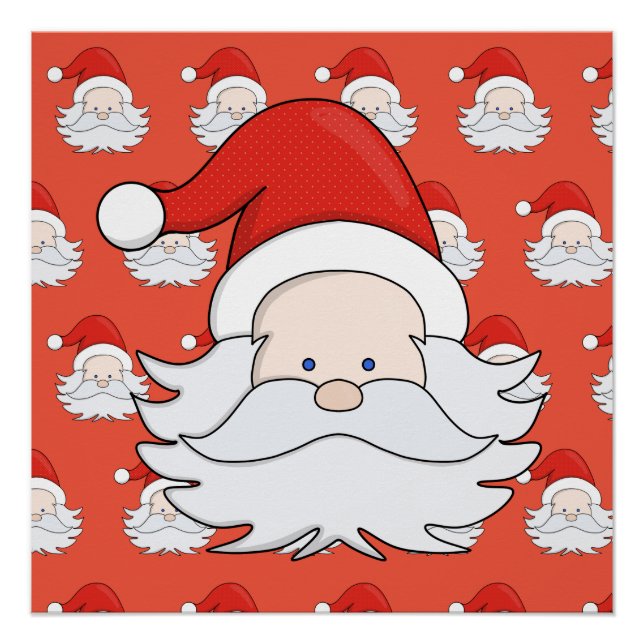 Póster Cute Santa Claus (Anverso)