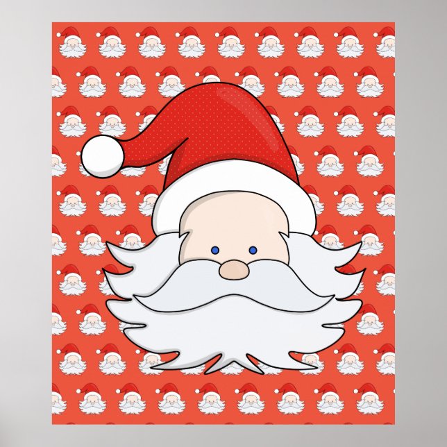 Póster Cute Santa Claus (Frente)