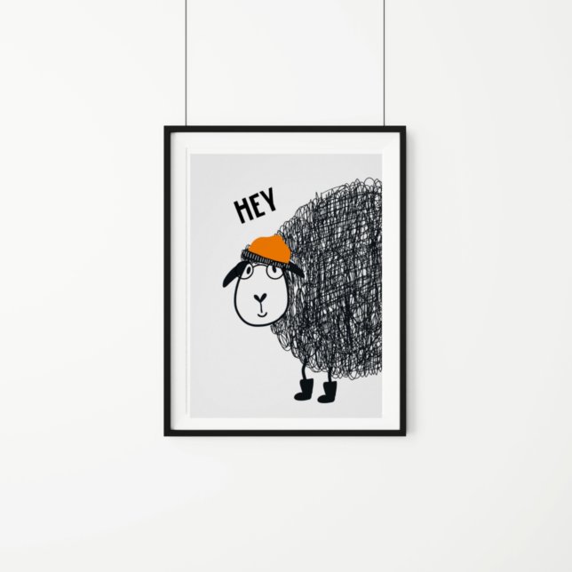 Póster Cute Scribbles Niños De Oveja (Subido por el creador)