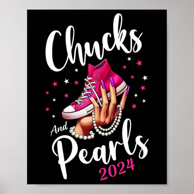 Póster Cute Shoes Kamala Harris 2024 Elección Presidencia (Frente)