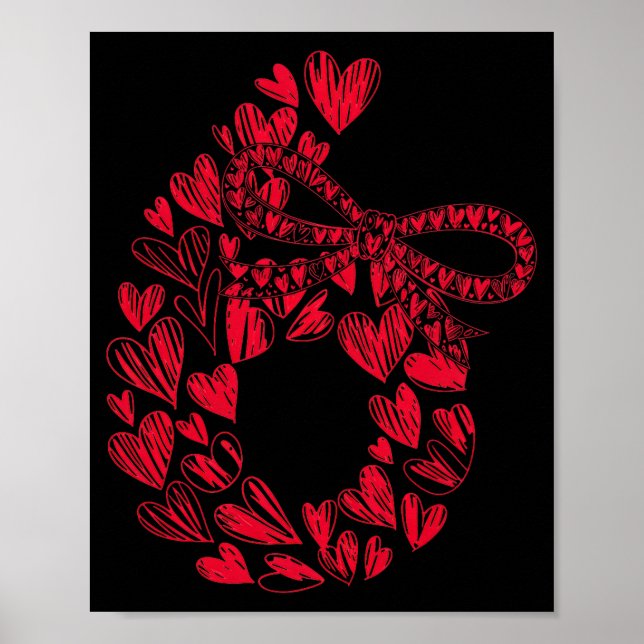 Póster Cute Six Seven Love 67 Hearts Couple Number 6 Comf (Frente)