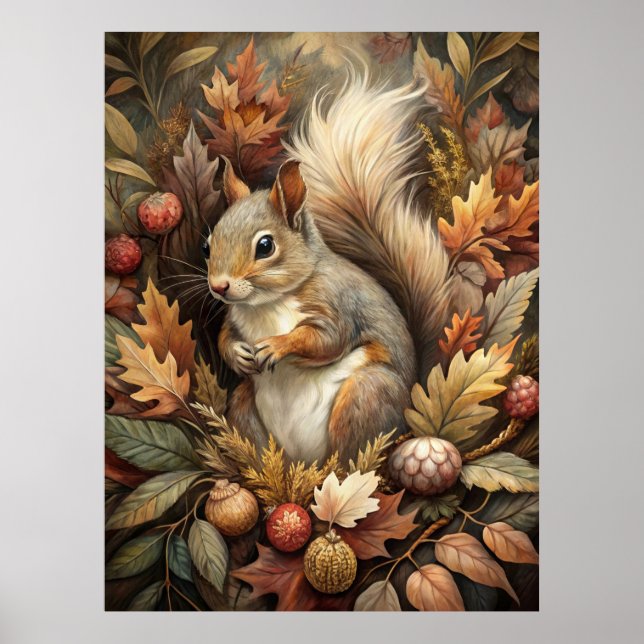 Póster Cute Squirrel (Frente)