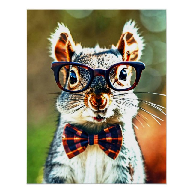 Póster Cute Squirrel (Anverso)