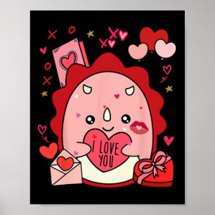Póster Cute Squish Squad San Valentín Regalos Para Niños
