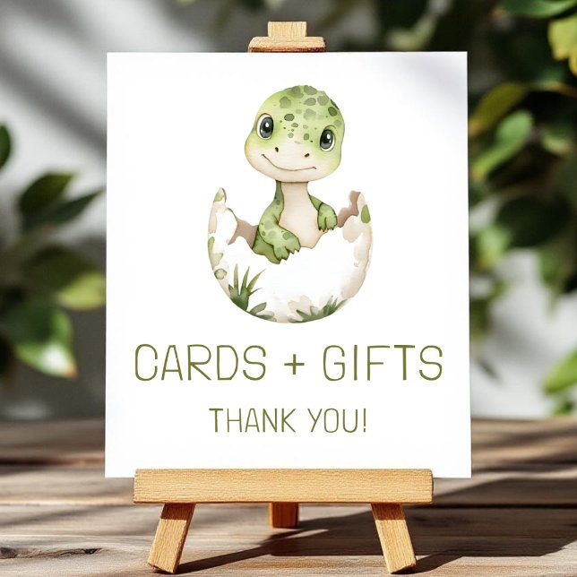 Póster Cute tarjetas de dinosaurios y regalos Rótulo Baby (Subido por el creador)