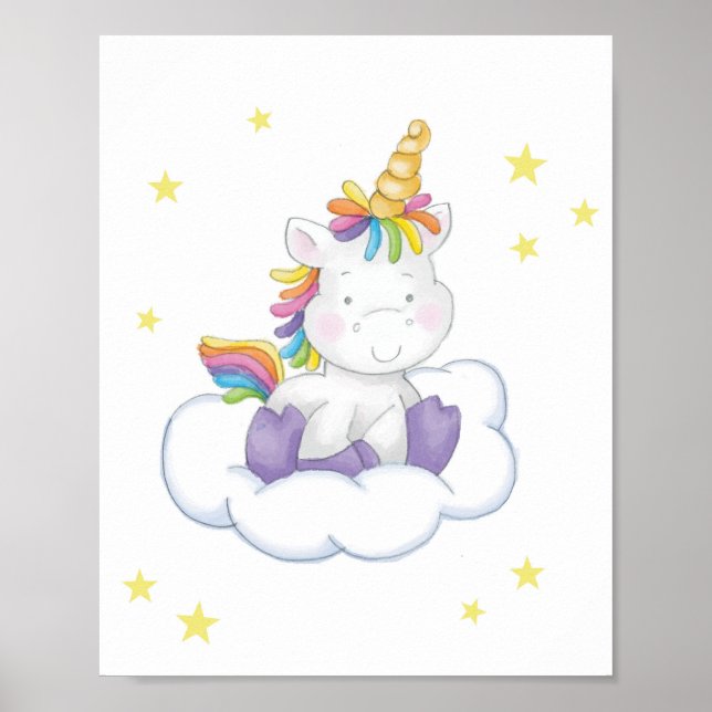 Póster Cute Unicorn (Frente)