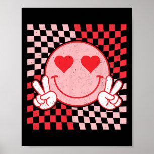 Póster Cute Valentines vibes sonríe frente a los hombres