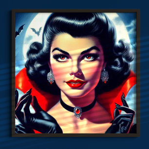 Póster Cute Vampire Pin-up