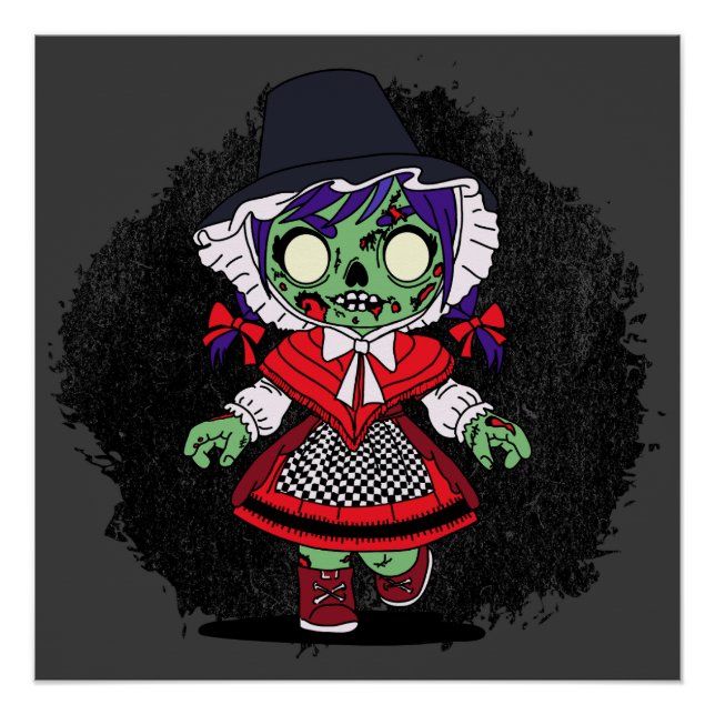 Póster Cute Welsh Zombie (Anverso)