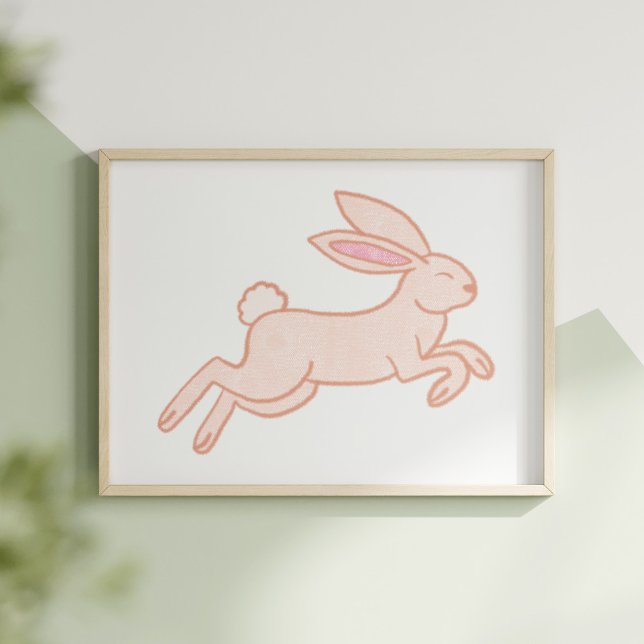 Póster Cute & Whimsical Hand-Drawn Rabbit Nursery Art (Subido por el creador)