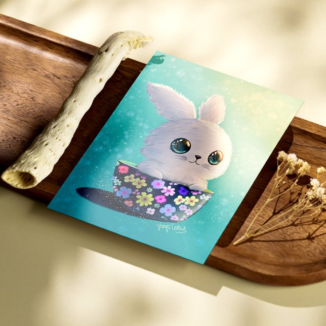 Póster Cute Wildlife Of Spring Guardian: Bunny in Bloom (Subido por el creador)