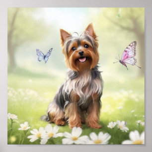 Póster Cute Yorkshire Terrier