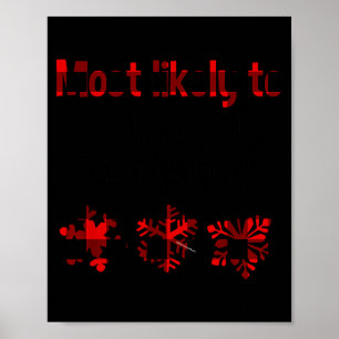Póster Cutecomfy Más Probable De Beber Todo El Eggnog Chr