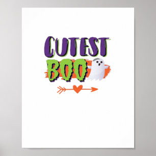 Póster Cutest Boo Halloween Funny Casual