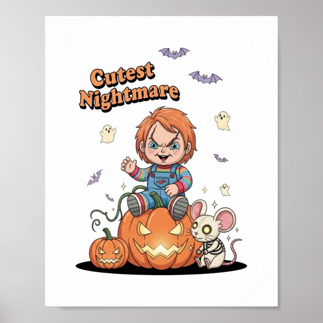 Póster Cutest Nightmare Chucky Halloween (Frente)