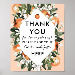 Póster Cutie Drive by Baby Shower Cards and Gifts Rótulo