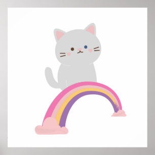 Póster Cutie Kitten Cat