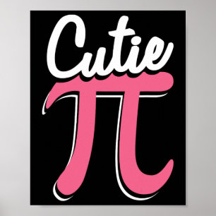 Póster Cutie Pi Happy Pi Day Funny Pi Day Celebración
