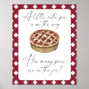 Póster Cutie pie - adivinen cuántos pasteles