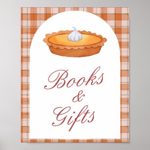 Póster Cutie Pie Baby Shower Books & Gifts Rótulo