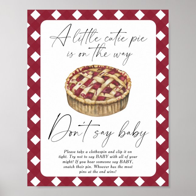 Póster Cutie pie - No digas baby Poster (Frente)