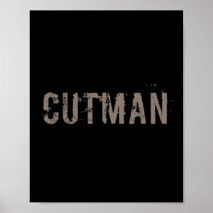 Póster Cutman Tee Para El Funny Boxer Cutman Rótulo