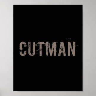 Póster Cutman Tee Para El Funny Boxer Cutman Rótulo