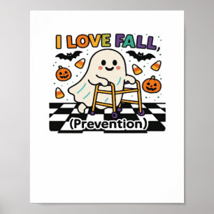 Póster Cuto me encanta la prevención de caídas Fantasma d