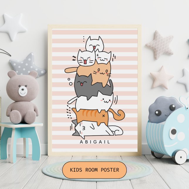 Póster Cuto piel de la habitación de los niños de gatos (Subido por el creador)