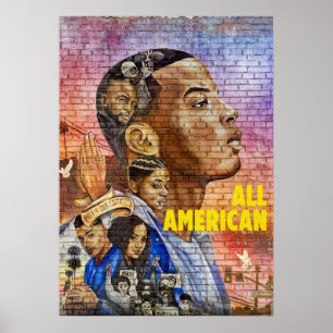 Póster Cw all american football scren iphone protector