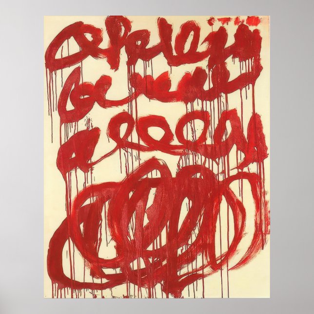 Póster CY Twombly (30) (Frente)