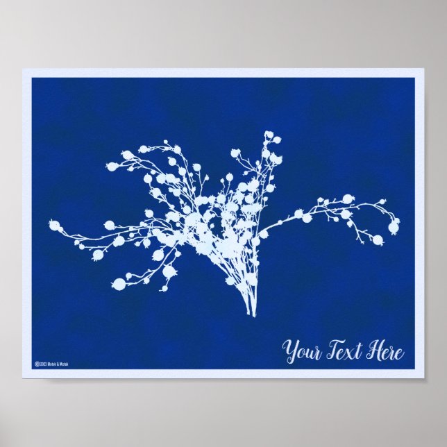Póster Cyano Print Berries (Frente)