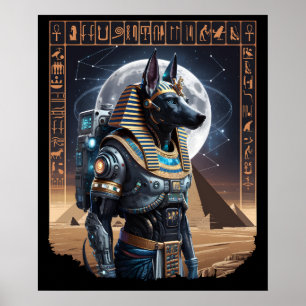 Póster Cyber Anubis - Antiguo Guardián de las Estrellas