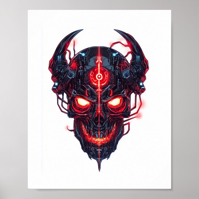 Póster Cyber Demon Skull Lord (Frente)