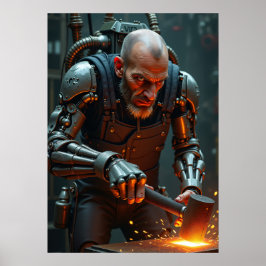 Póster Cyber Hephaestus: Magma Smith