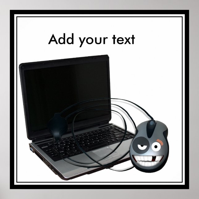 Póster Cyber Monday - Añadir su mensaje (Frente)