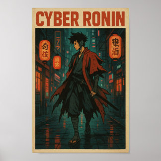 Póster Cyber Ronin
