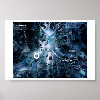 Póster cyberfunk-chaotic dimensions urbaneffect