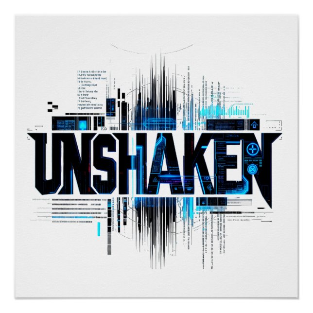 Póster Cyberpunk INQUEBRANTABLE (Anverso)