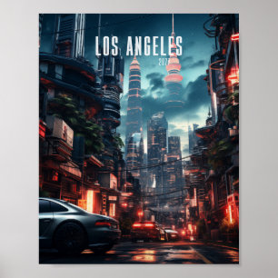 Póster Cyberpunk Los Angeles