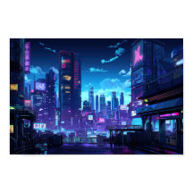 Cyberpunk Rooftop Tokyo