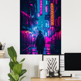 Póster Cyberpunk Street
